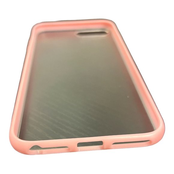 iPhone Clear & Pink Case Apple iPhone 7P/ 8P Plastic Case Great To Custom Decor - Picture 3 of 6